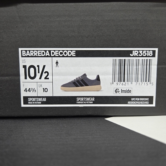 New Adidas Barreda Decode \'Grey Black\' Men\'s Shoes Size 10.5 main image 7